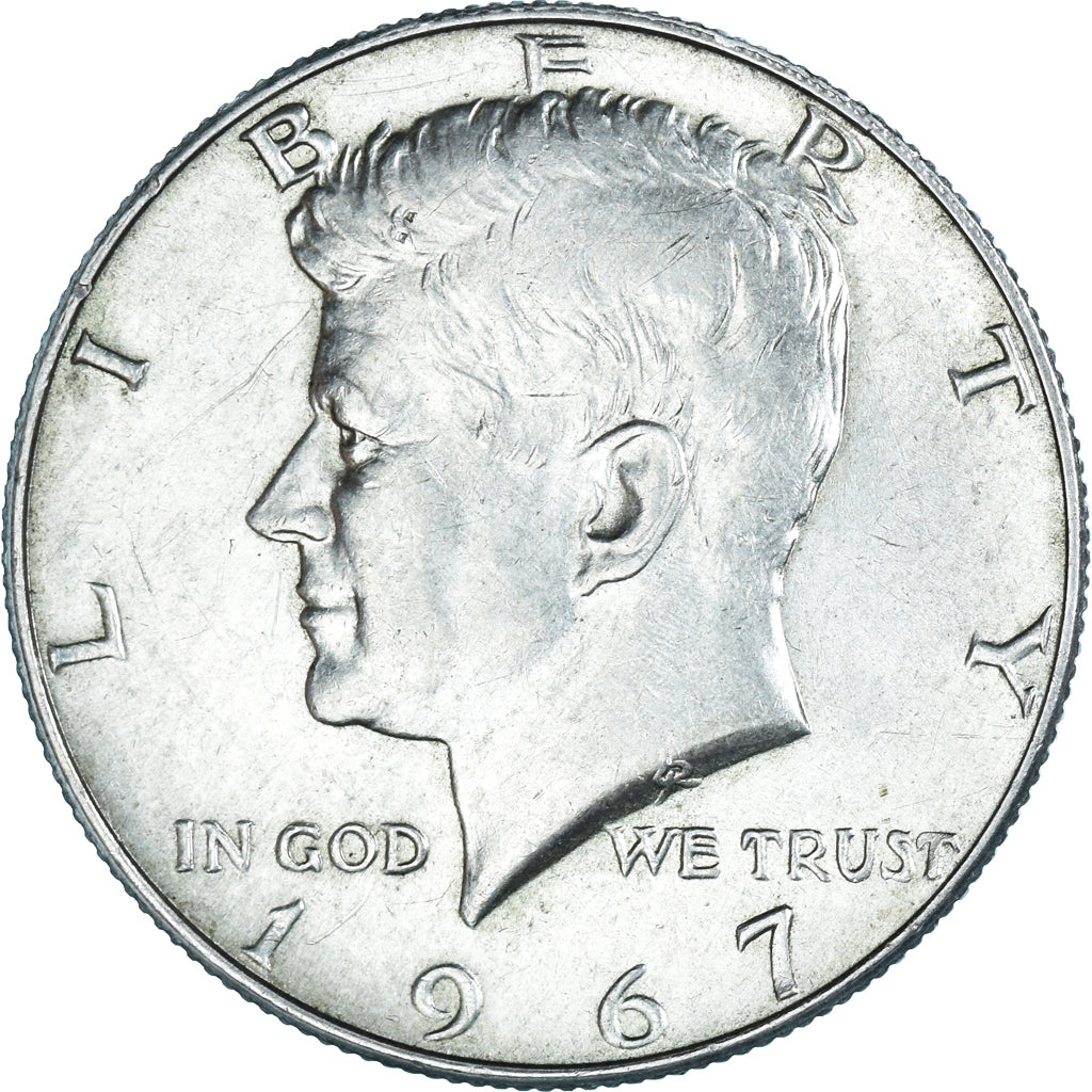Coin, United States, Kennedy Half Dollar, Half Dollar, 1967, U.S. Mint