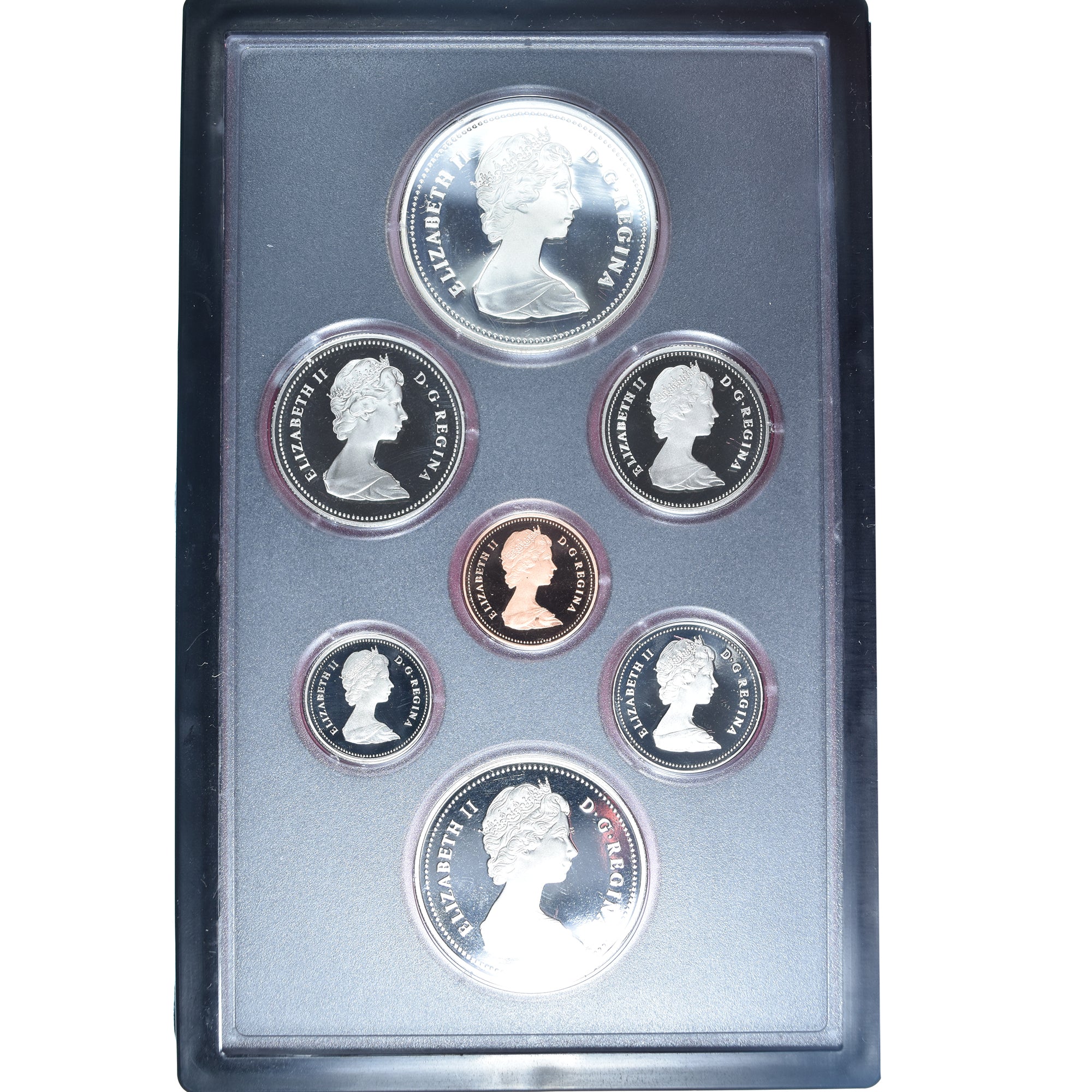 Moneta, Canada, Set, 1981, Royal Canadian Mint, Set 7 Monnaies.BE, MS(65-70), ND