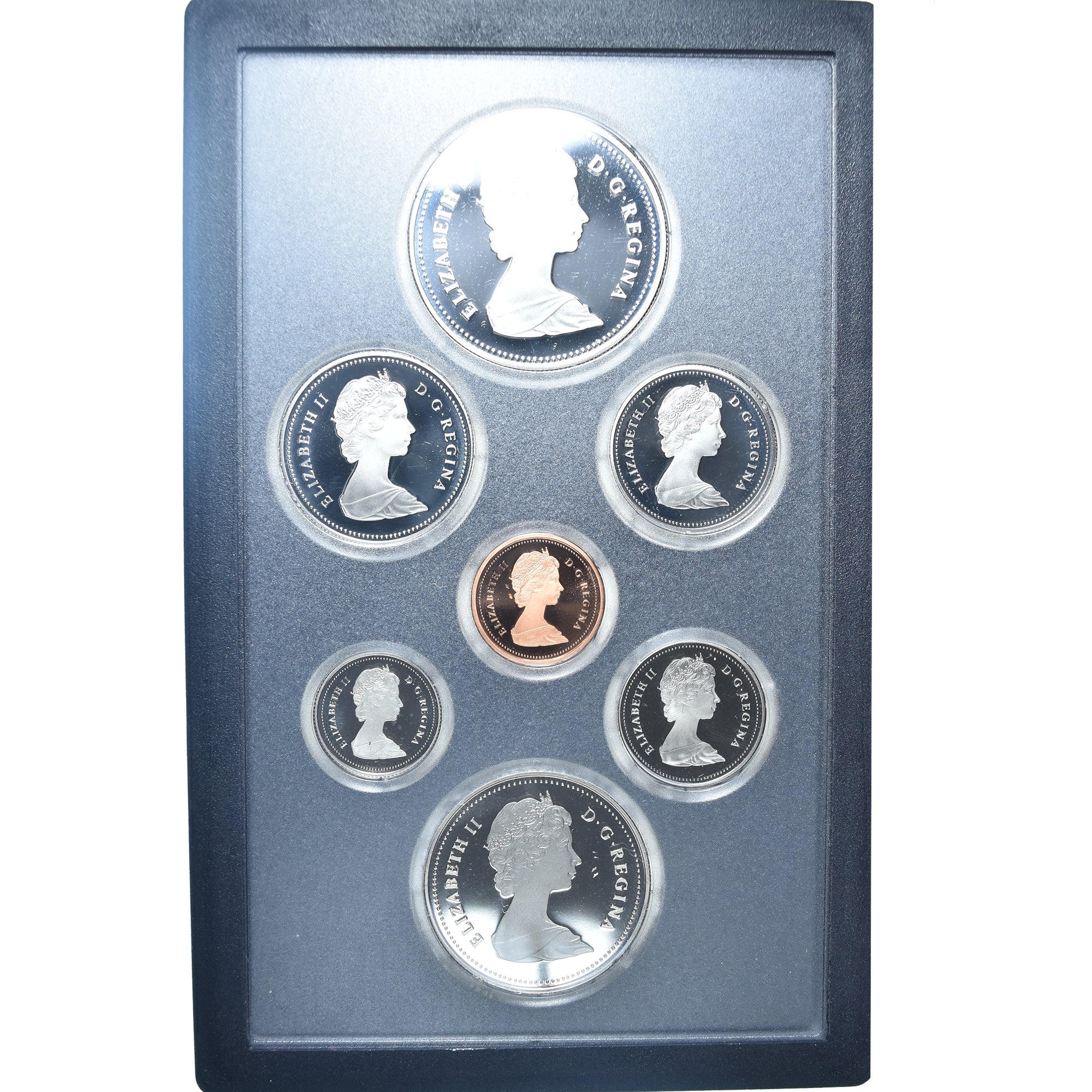 Moneta, Canada, Set, 1984, Royal Canadian Mint, Set 7 Monnaies.BE, MS(65-70), ND