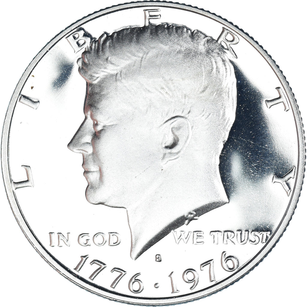 Coin, United States, Kennedy Half Dollar, Half Dollar, 1976, U.S. Mint, San