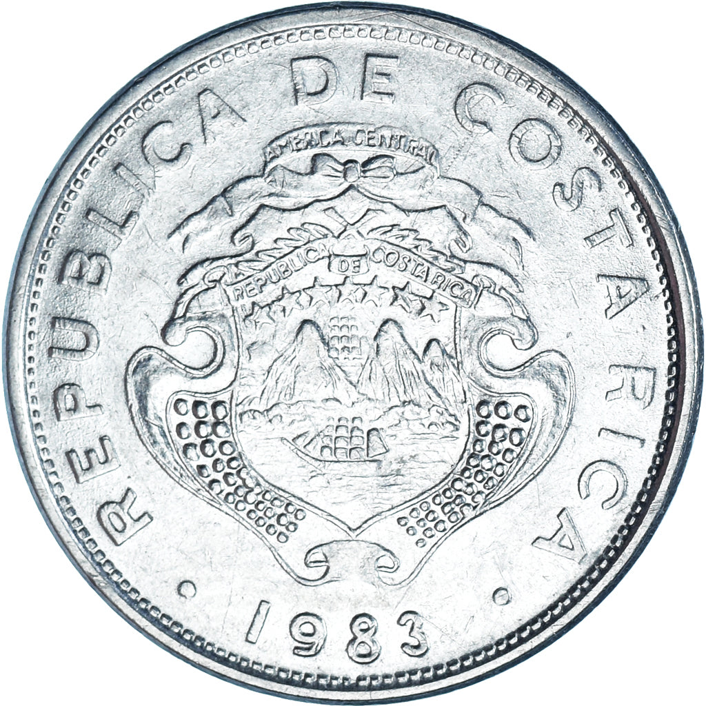 Coin, Costa Rica, Colon, 1983, EF(40-45), Stainless Steel, KM:210.1