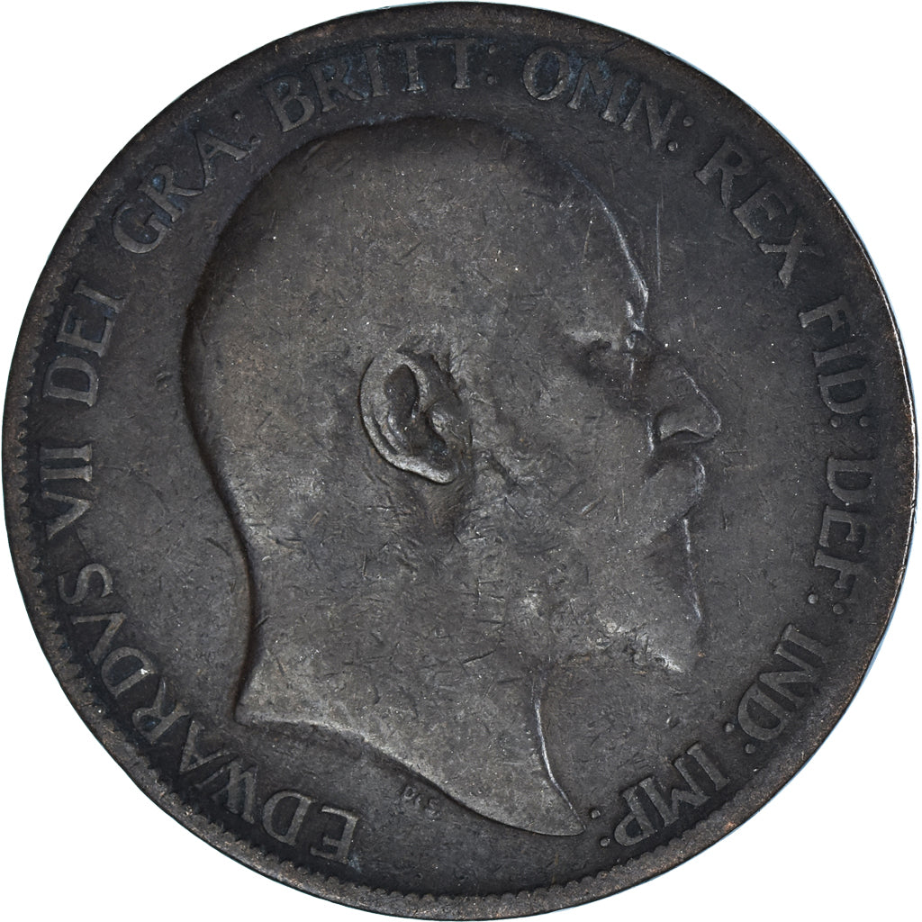 Moneta, Gran Bretagna, Edward VII, Penny, 1902, MB, Bronzo, KM:794.2