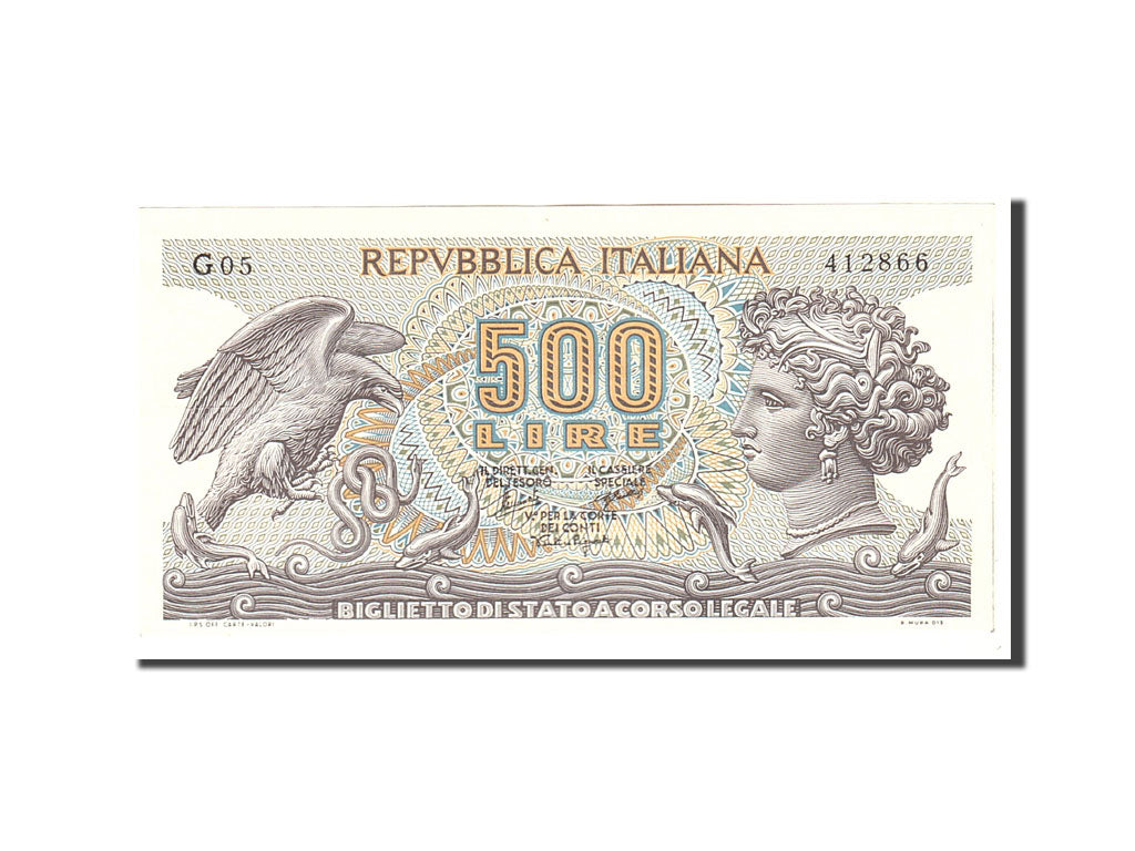Banknote, Italy, 500 Lire, 1966, 1966-06-20, KM:93a, AU(55-58)