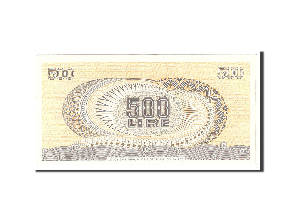 Banknote, Italy, 500 Lire, 1966, 1966-06-20, KM:93a, AU(55-58)