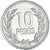 Moneta, Colombia, 10 Pesos, 1991, AU(50-53), Miedź-Nikiel-Cynk, KM:281.1