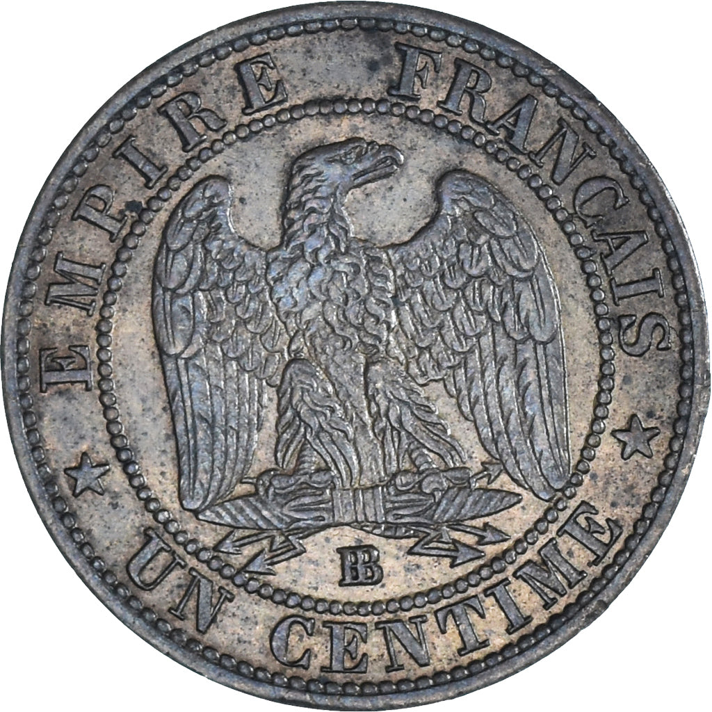 Monnaie, France, Napoleon III, Napoléon III, Centime, 1853, Strasbourg, TTB
