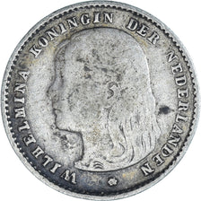 Coin, Netherlands, Wilhelmina I, 10 Cents, 1897, F(12-15), Silver, KM:116