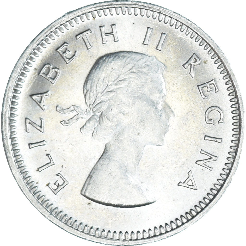 Coin, South Africa, Elizabeth II, 3 Pence, 1959, AU(50-53), Silver, KM:47