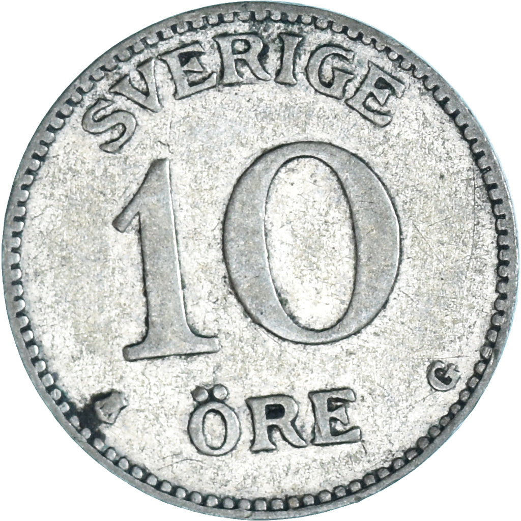 Moneta, Szwecja, Gustaf V, 10 Öre, 1935, VF(30-35), Srebro, KM:780