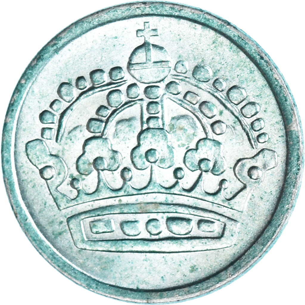 Coin, Sweden, Gustaf VI, 10 Öre, 1961, EF(40-45), Silver, KM:823