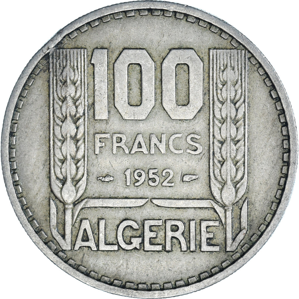 Coin, Algeria, 100 Francs, 1952, Paris, EF(40-45), Copper-nickel, KM:93