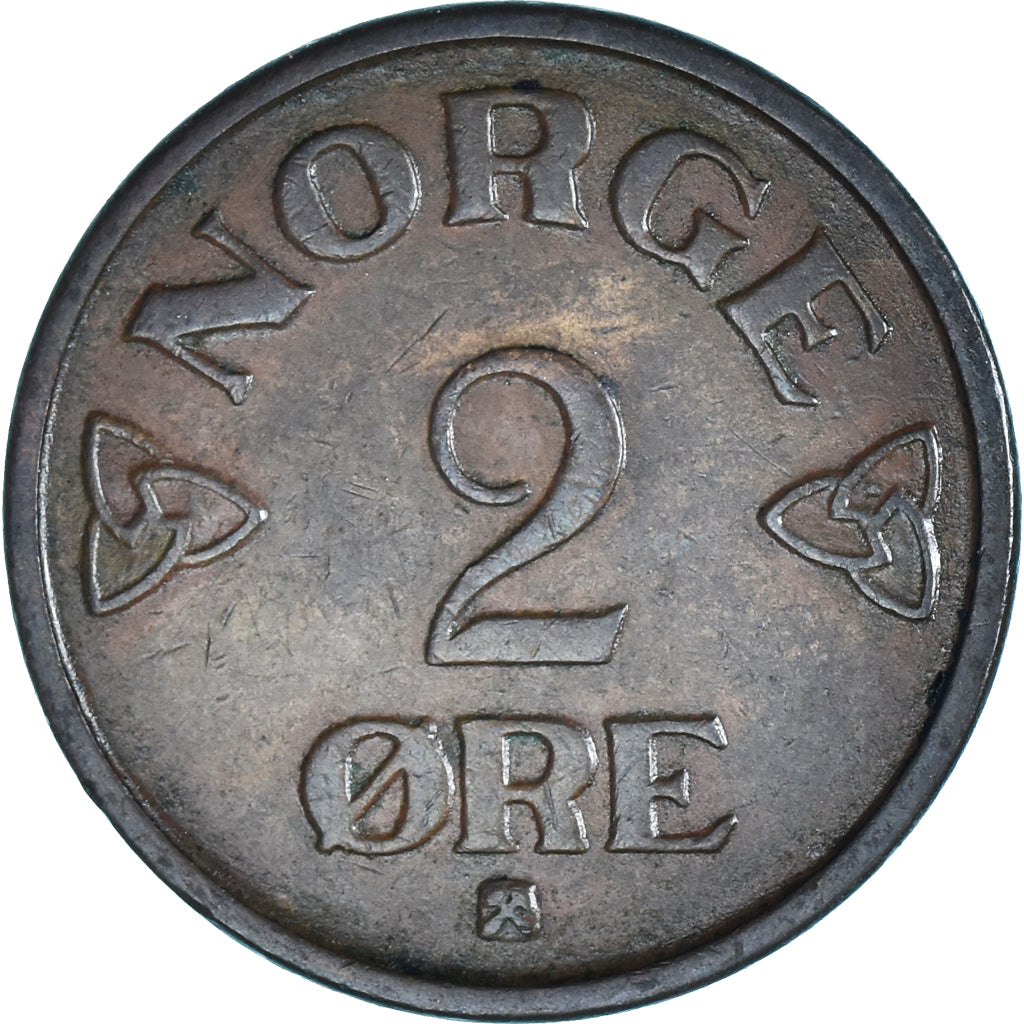 Münze, Norwegen, 2 Öre, 1955, SS, Kupfer-Nickel