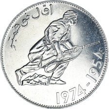 Coin, Algeria, 5 Dinars, 1974, Paris, ESSAI, MS(63), Nickel, KM:E6