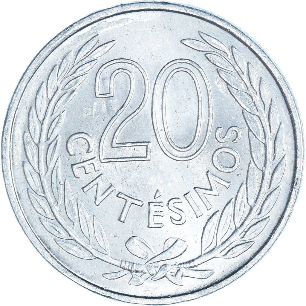 Monnaie, Uruguay, 20 Centesimos, 1965, Santiago, SUP, Aluminium, KM:44