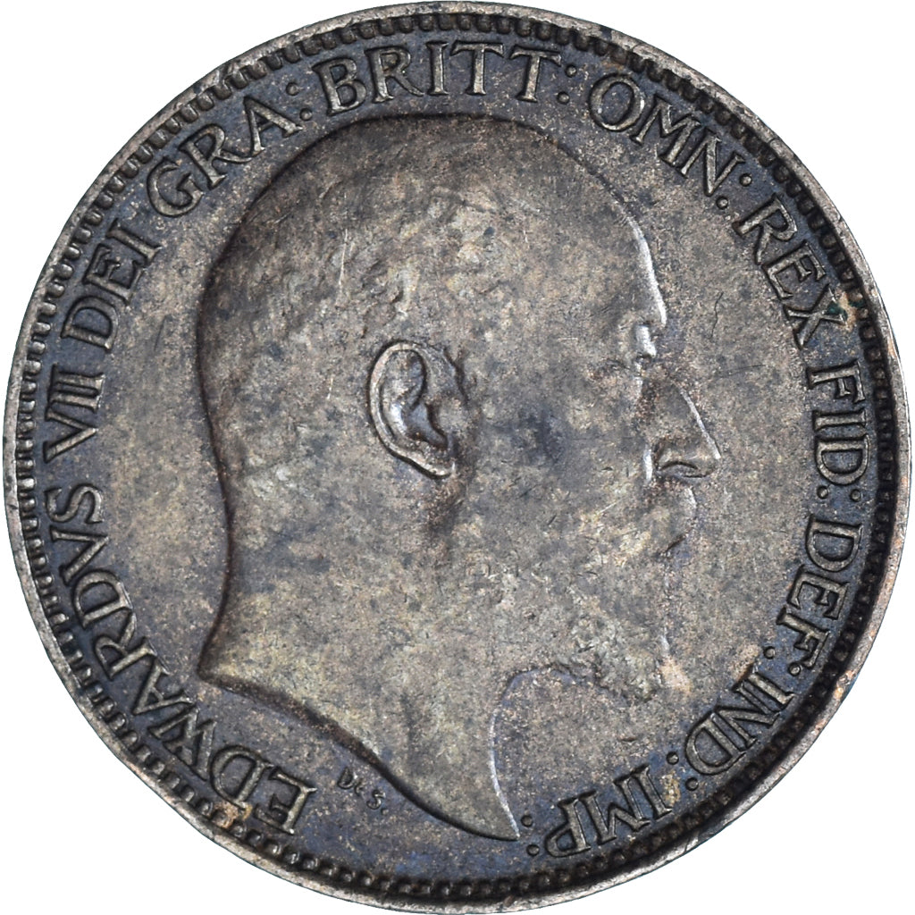 Moneta, Gran Bretagna, Edward VII, Farthing, 1904, BB+, Bronzo, KM:792