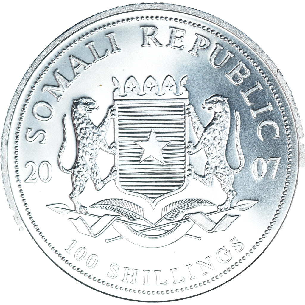 Münze, Somalia, 100 Shillings, 2007, colorized.FDC, STGL, Silber, KM:182