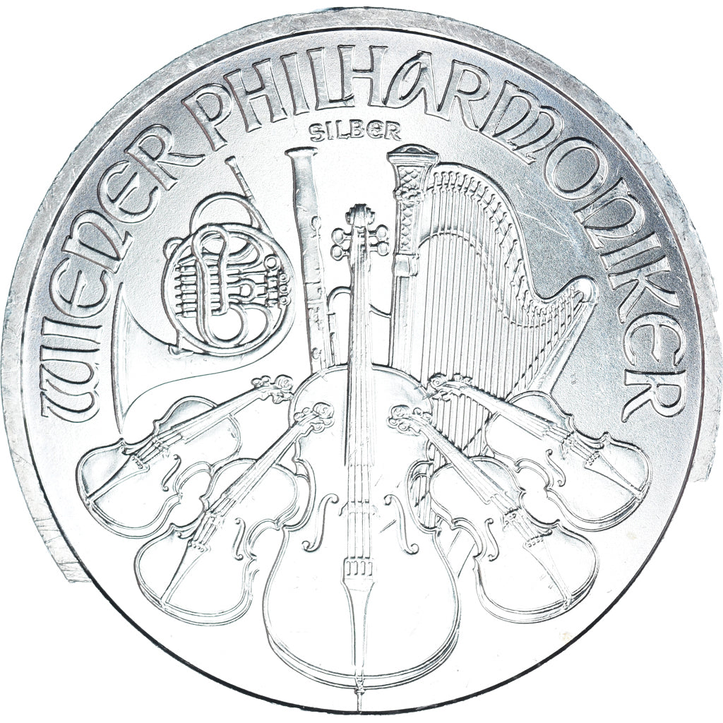 Oostenrijk, Philharmonic Orchestra, 1-1/2 Euro, 2011, Vienna, UNC-, Zilver