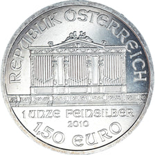 Austria, Philharmonic Orchestra, 1-1/2 Euro, 2010, Vienna, MS(63), Silver
