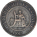 Coin, FRENCH INDO-CHINA, Cent, 1885, Paris, VF(30-35), Bronze, KM:1, Lecompte:37