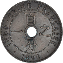 Monnaie, Indochine française, Cent, 1896, TTB+, Bronze, KM:8