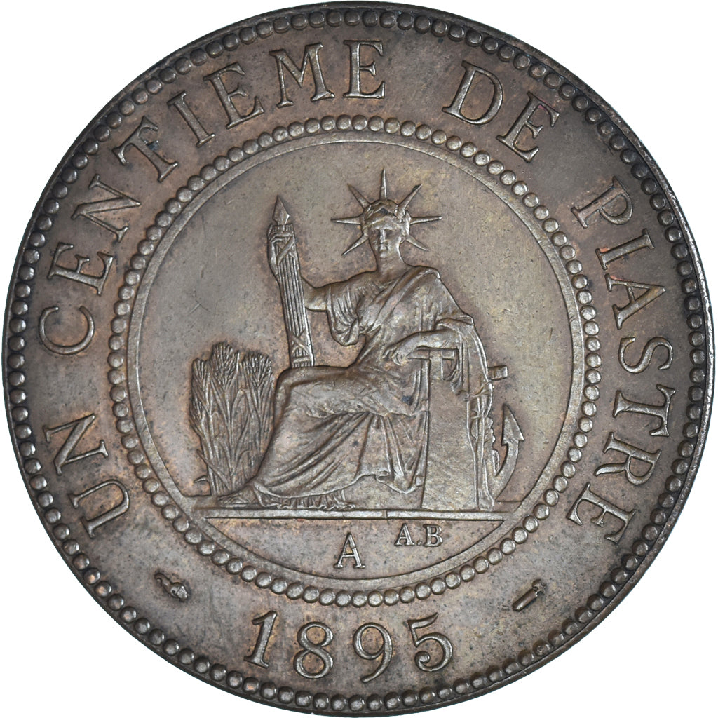 Monnaie, Indochine française, Cent, 1895, Paris, TTB, Bronze, KM:7, Lecompte:46