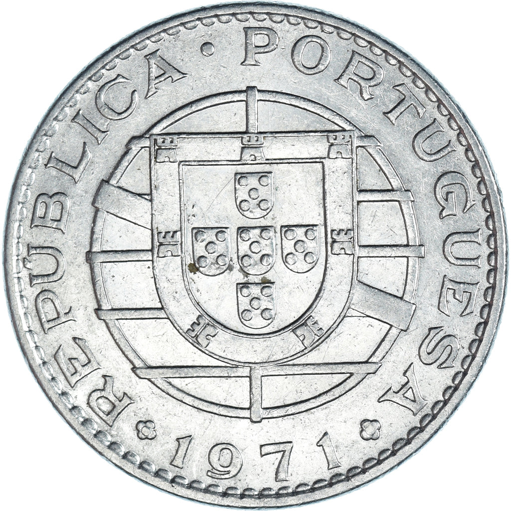 Coin, Mozambique, 20 Escudos, 1971, EF(40-45), Nickel, KM:87