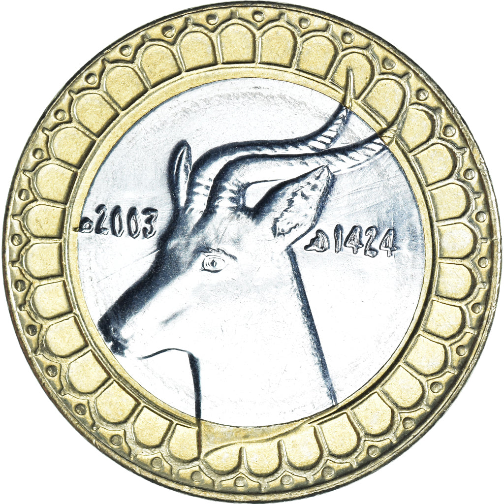 Coin, Algeria, 50 Dinars, 2003, Algiers, AU(55-58), Bi-Metallic, KM:126