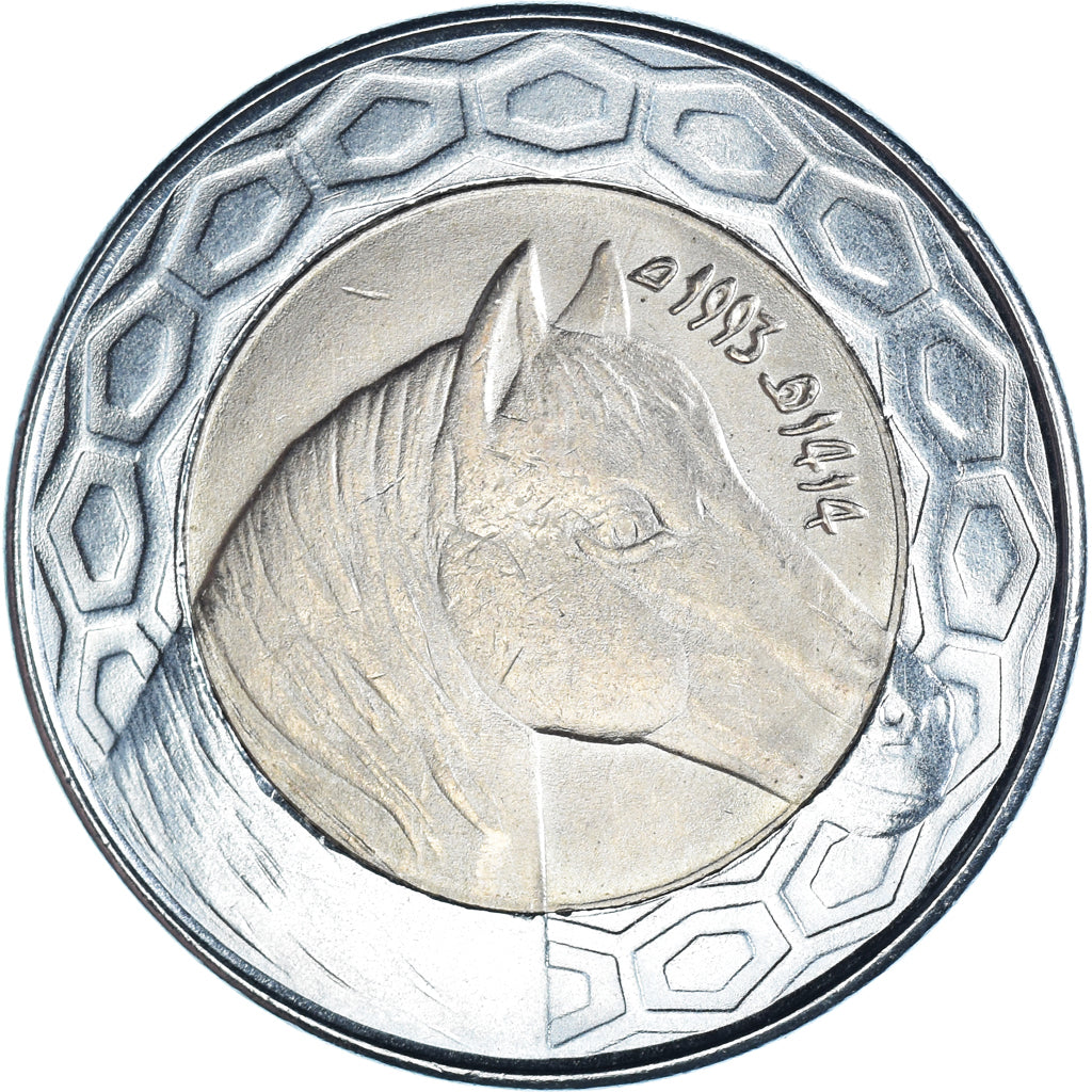 Coin, Algeria, 100 Dinars, 1993, Algiers, EF(40-45), Bi-Metallic, KM:132