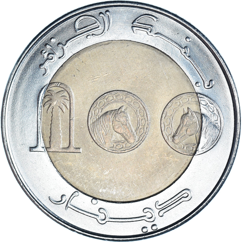 Coin, Algeria, 100 Dinars, 1993, Algiers, EF(40-45), Bi-Metallic, KM:132