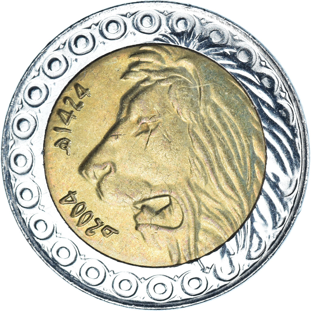 Monnaie, Algérie, 20 Dinars, 2004/AH1424, Algiers, TTB+, Bimétallique, KM:125