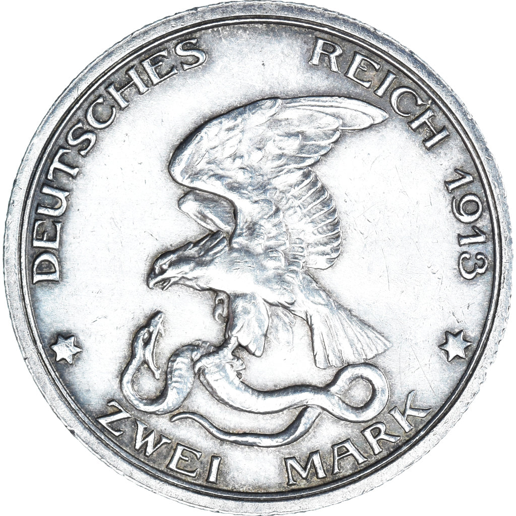 Coin, Prussia, 2 Mark, 1913, Berlin, PRUSSE (ROYAUME DE), GUILLAUME II, 2 MARK
