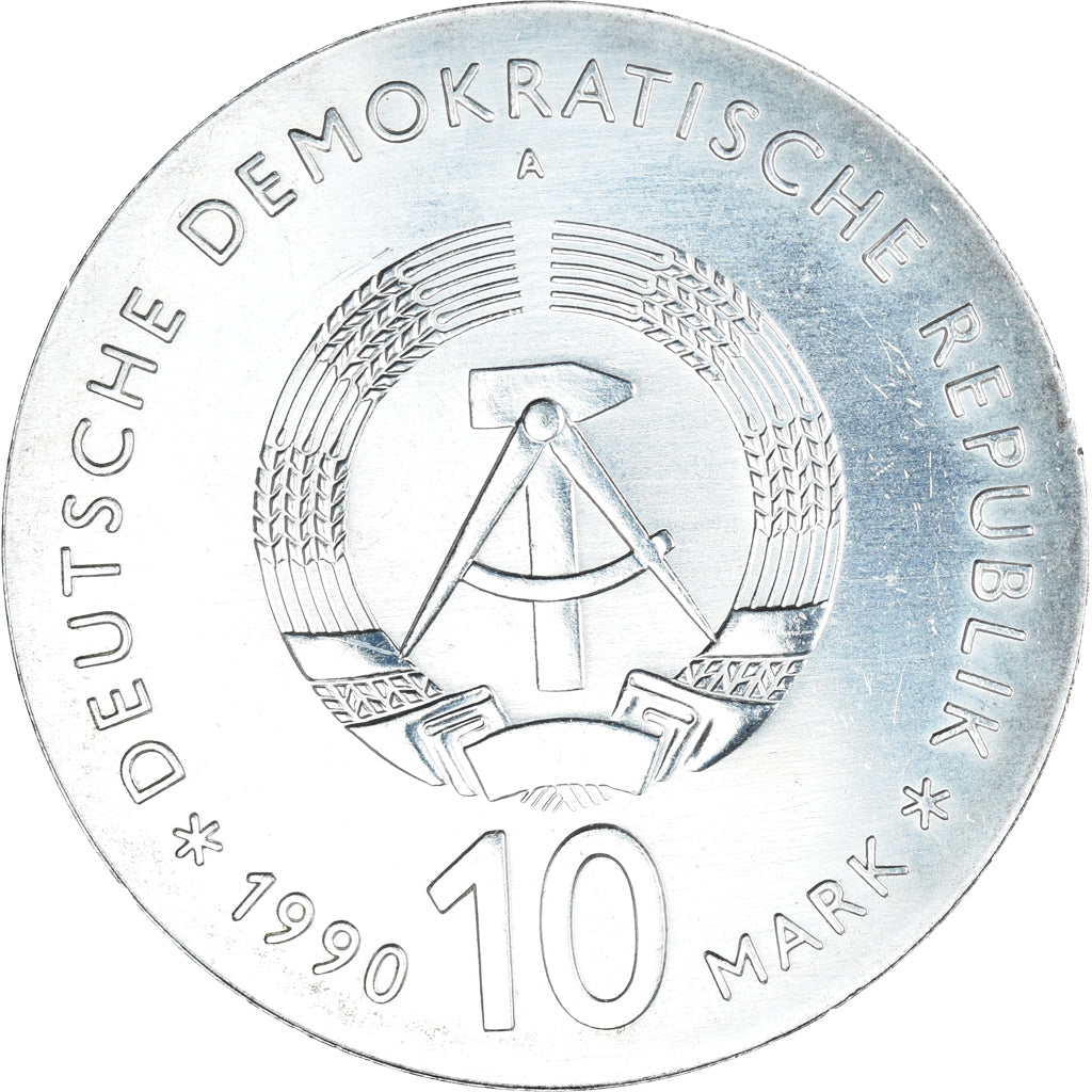 Coin, GERMAN-DEMOCRATIC REPUBLIC, 10 Mark, 1990, Berlin, 175th Anniversary -