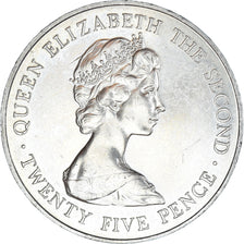Moneta, Guernsey, Elizabeth II, 25 Pence, 1978, BB, Rame-nichel, KM:32