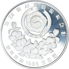 Coin, KOREA-SOUTH, 5000 Won, 1986, jeux olympiques.BE, MS(63), Silver, KM:54
