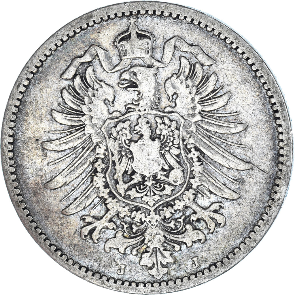 Münze, GERMANY - EMPIRE, Wilhelm I, Mark, 1875, Hambourg, S, Silber, KM:7