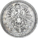 Münze, GERMANY - EMPIRE, Wilhelm I, Mark, 1875, Hambourg, S, Silber, KM:7