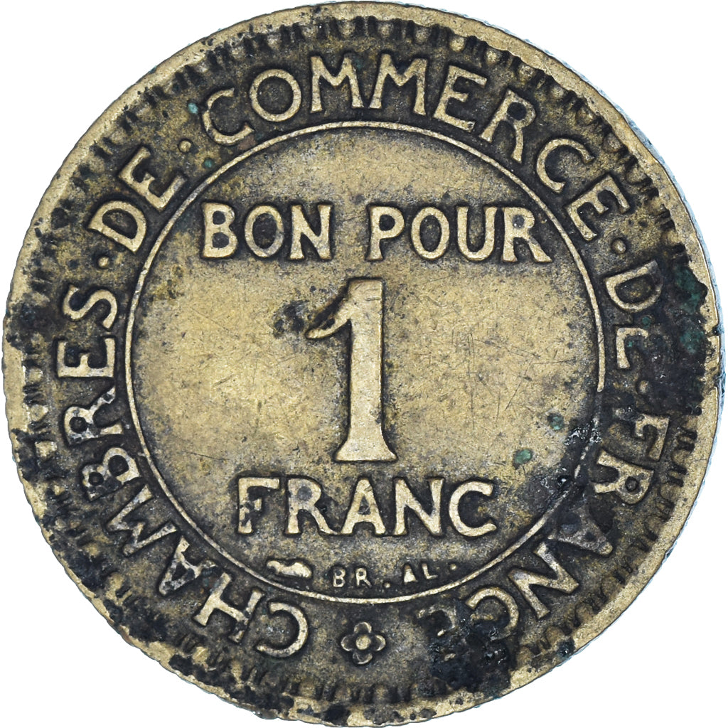 Moneta, Francja, Chambre de commerce, Franc, 1925, Paris, F(12-15)