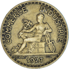 Coin, France, Chambre de commerce, Franc, 1927, Paris, EF(40-45)
