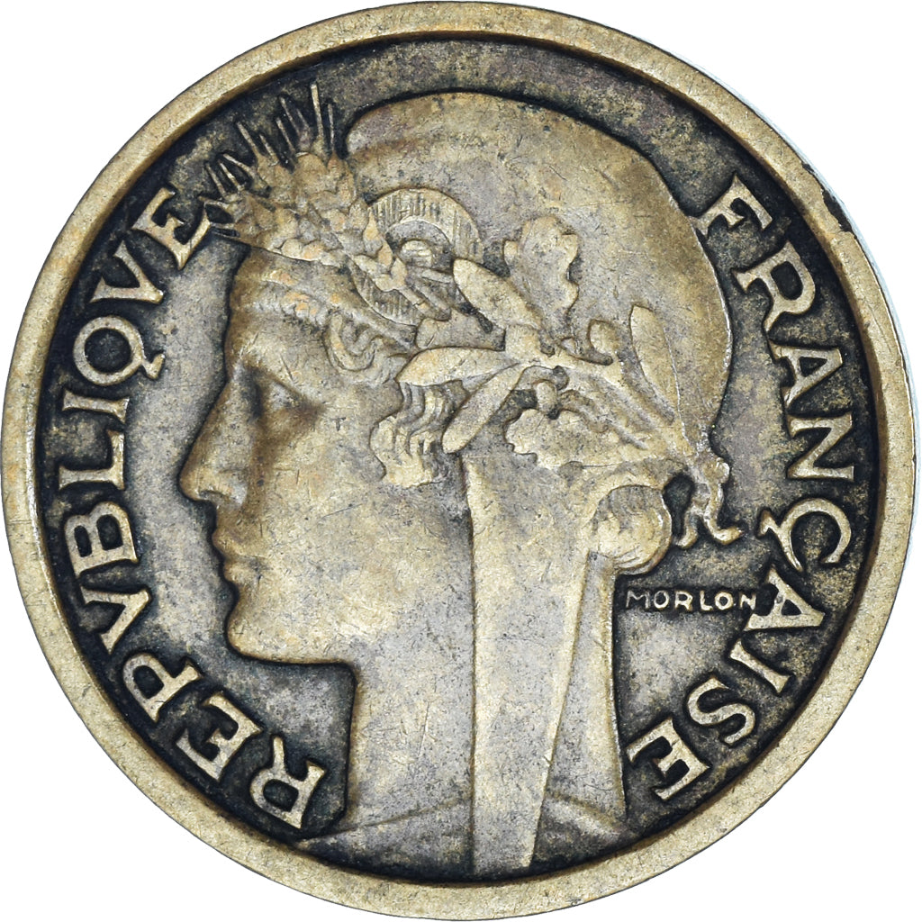Moneta, Francja, Morlon, Franc, 1932, VF(20-25), Aluminium-Brąz, KM:885