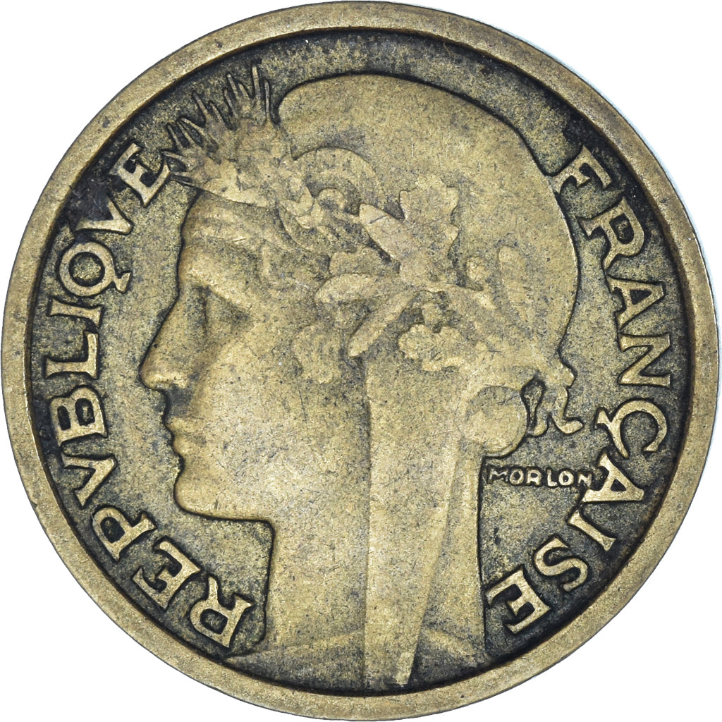 Münze, Frankreich, Morlon, Franc, 1932, S+, Aluminum-Bronze, KM:885