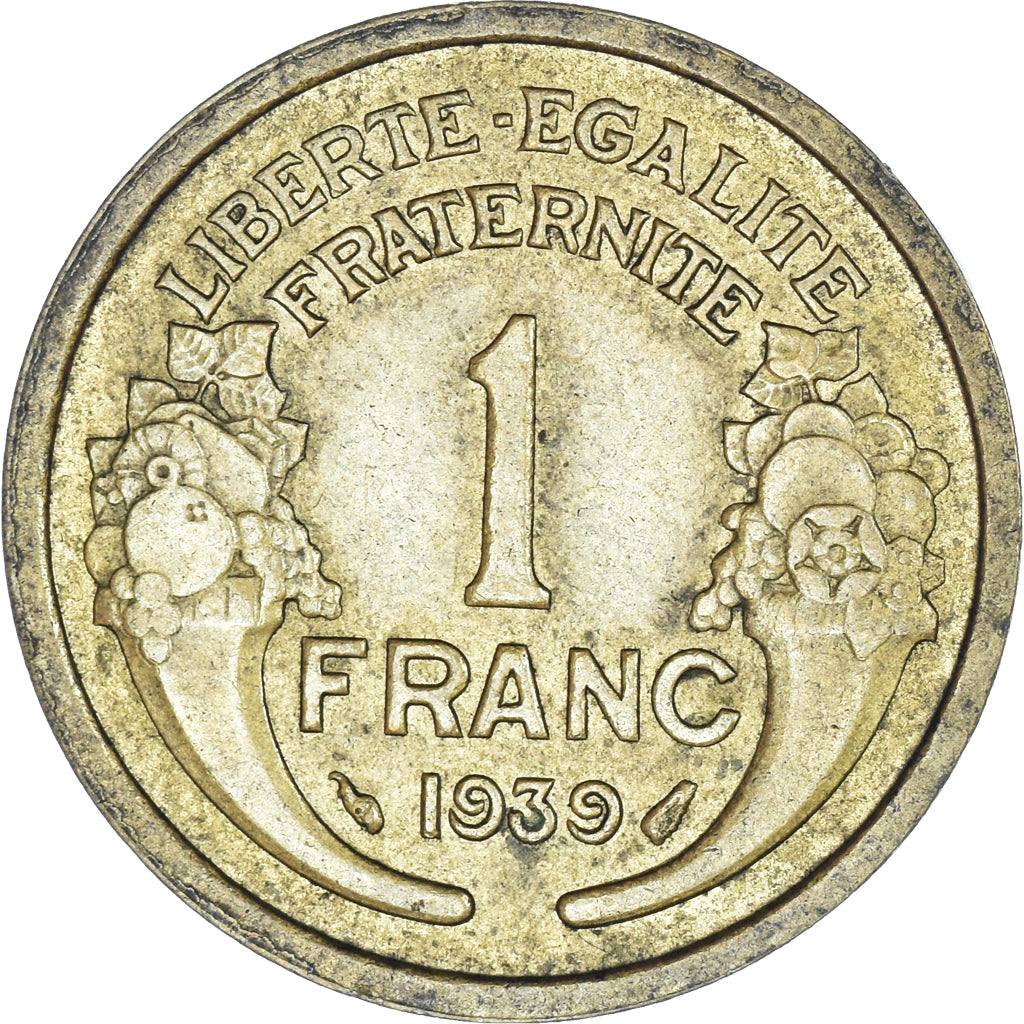 Münze, Frankreich, Morlon, Franc, 1939, Paris, S+, Aluminum-Bronze, KM:885