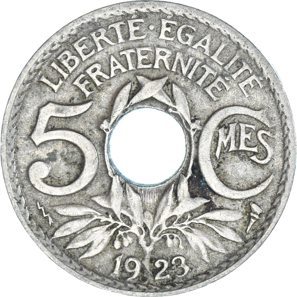 Monnaie, France, Lindauer, 5 Centimes, 1923, TTB, Cupro-nickel, Gadoury:170