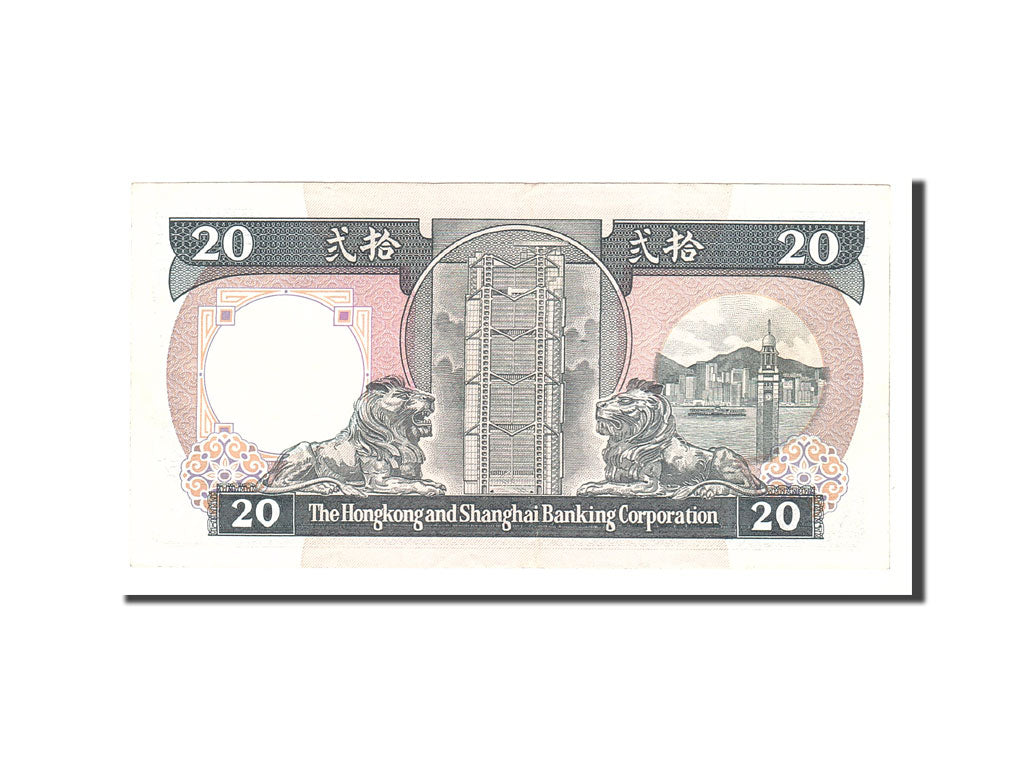Hong Kong, 20 Dollars, 1991, KM:197b, 1991-01-01, AU(50-53)