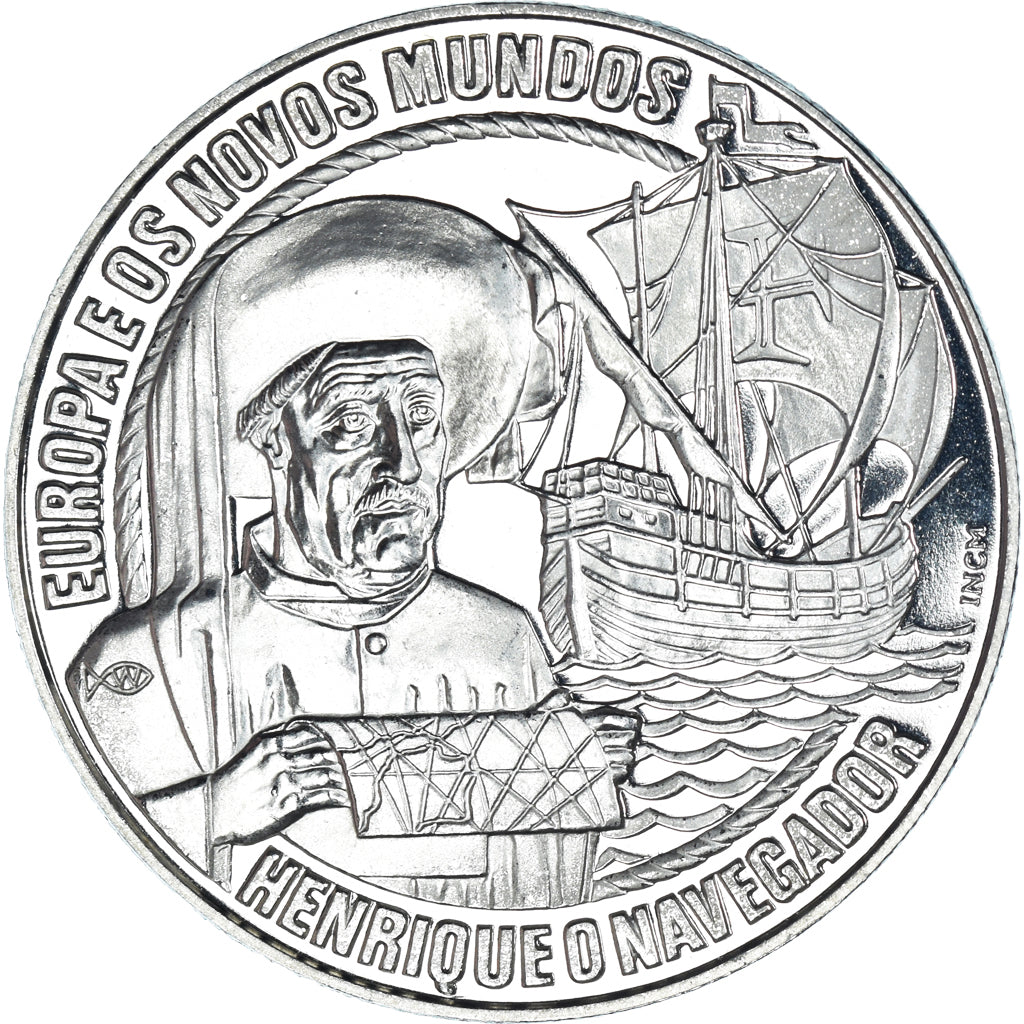 Portugal, medal, 1991, 2 1/2 ECU 1991 Henrique o Navegador (Europae os Novos