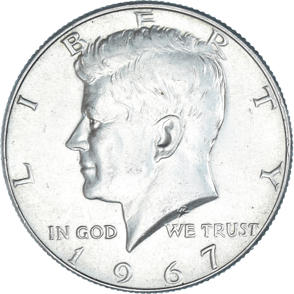 Moneta, Stati Uniti, Half Dollar, 1967, BB+, Argento, KM:202a