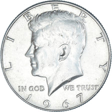 Moneta, Stati Uniti, Half Dollar, 1967, BB+, Argento, KM:202a