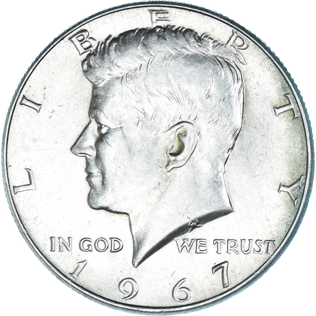 Coin, United States, Kennedy Half Dollar, Half Dollar, 1967, U.S. Mint
