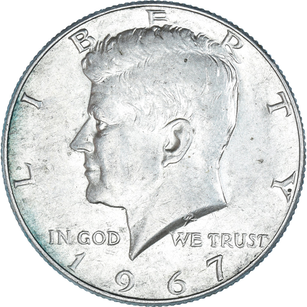 Coin, United States, Kennedy Half Dollar, Half Dollar, 1967, U.S. Mint