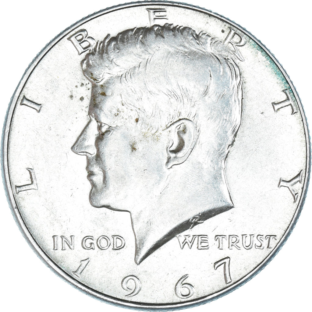 Coin, United States, Kennedy Half Dollar, Half Dollar, 1967, U.S. Mint