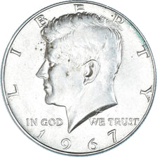 Coin, United States, Kennedy Half Dollar, Half Dollar, 1967, U.S. Mint